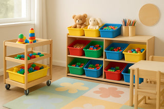 Toy Storage That Works: Bins, Cubbies, and Rolling Carts for Kids’ Rooms