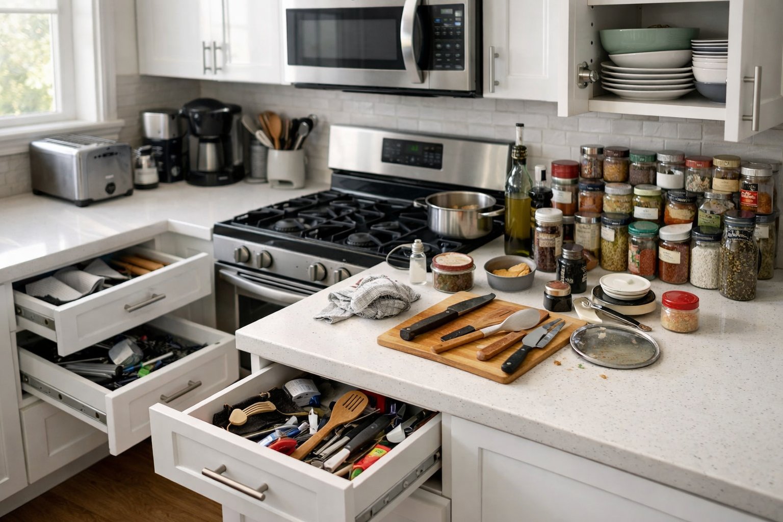 Why Kitchens Feel Disorganized Even When They Look Clean