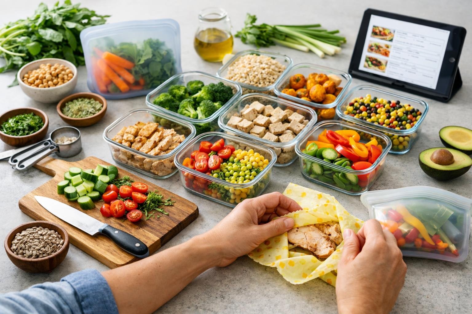 How Can Meal Prep Be Organized To Reduce Waste And Save Time