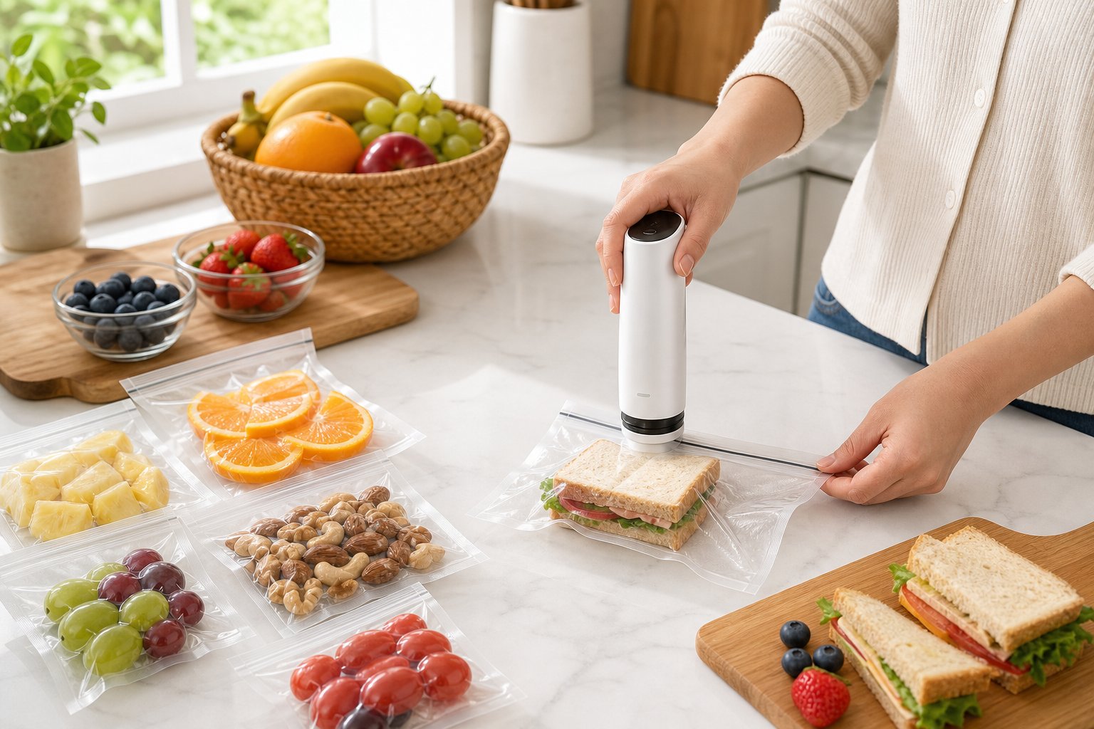 How to Use a Cordless Vacuum Sealer for Snacks, Leftovers, and Small Daily Portions