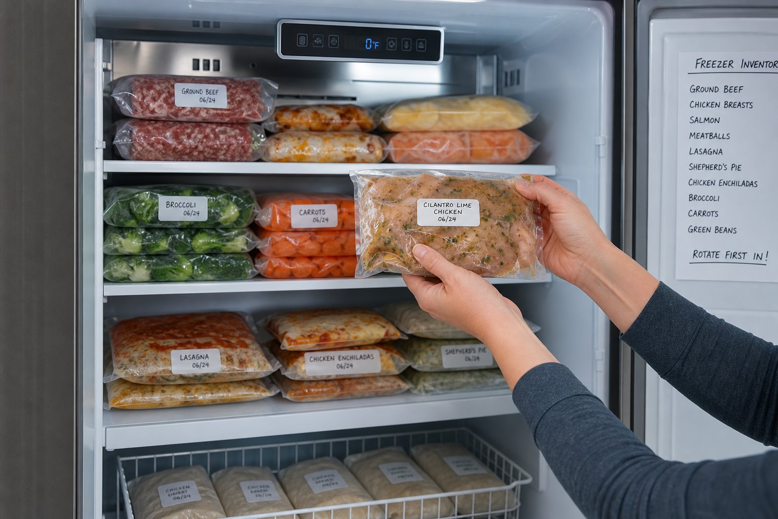 How to Build a Family Freezer Rotation System With Vacuum-Sealed Portions