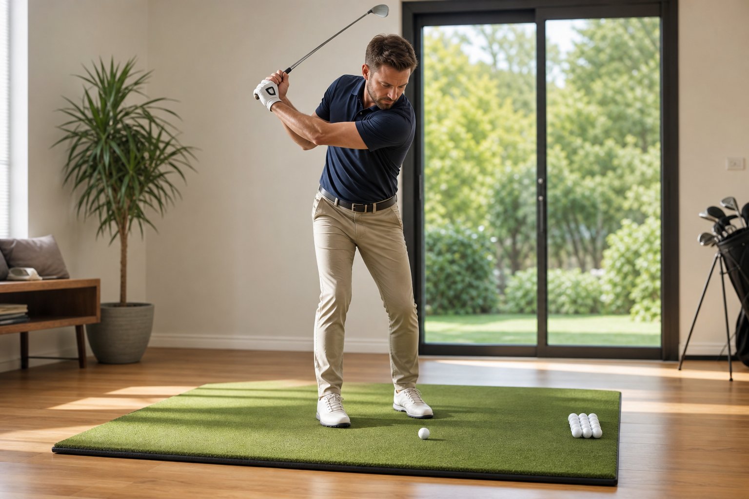What Should You Practice First With a Golf Hitting Mat at Home?