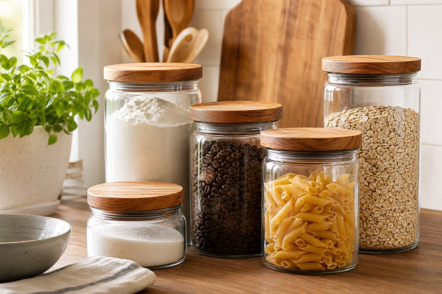 Are Wooden-Lid Glass Jars Airtight Enough for Everyday Dry Goods?
