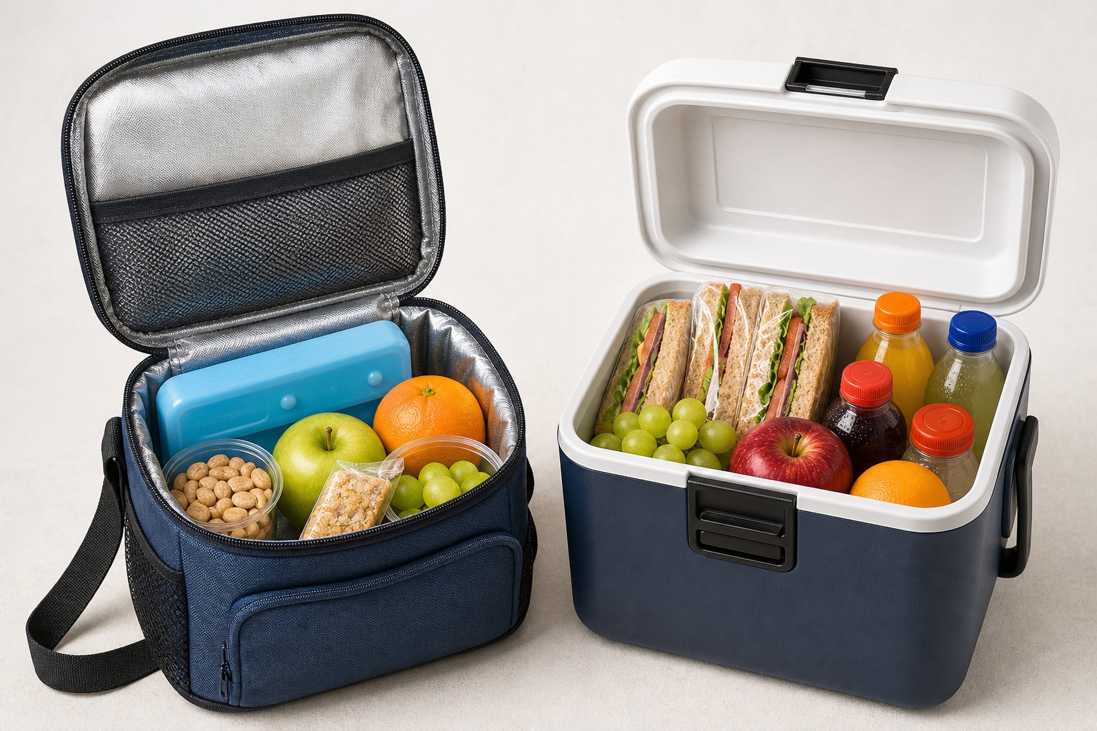 How to Keep Snacks Cool in a Portable Snack Box With an Ice Pack and Insulated Bag