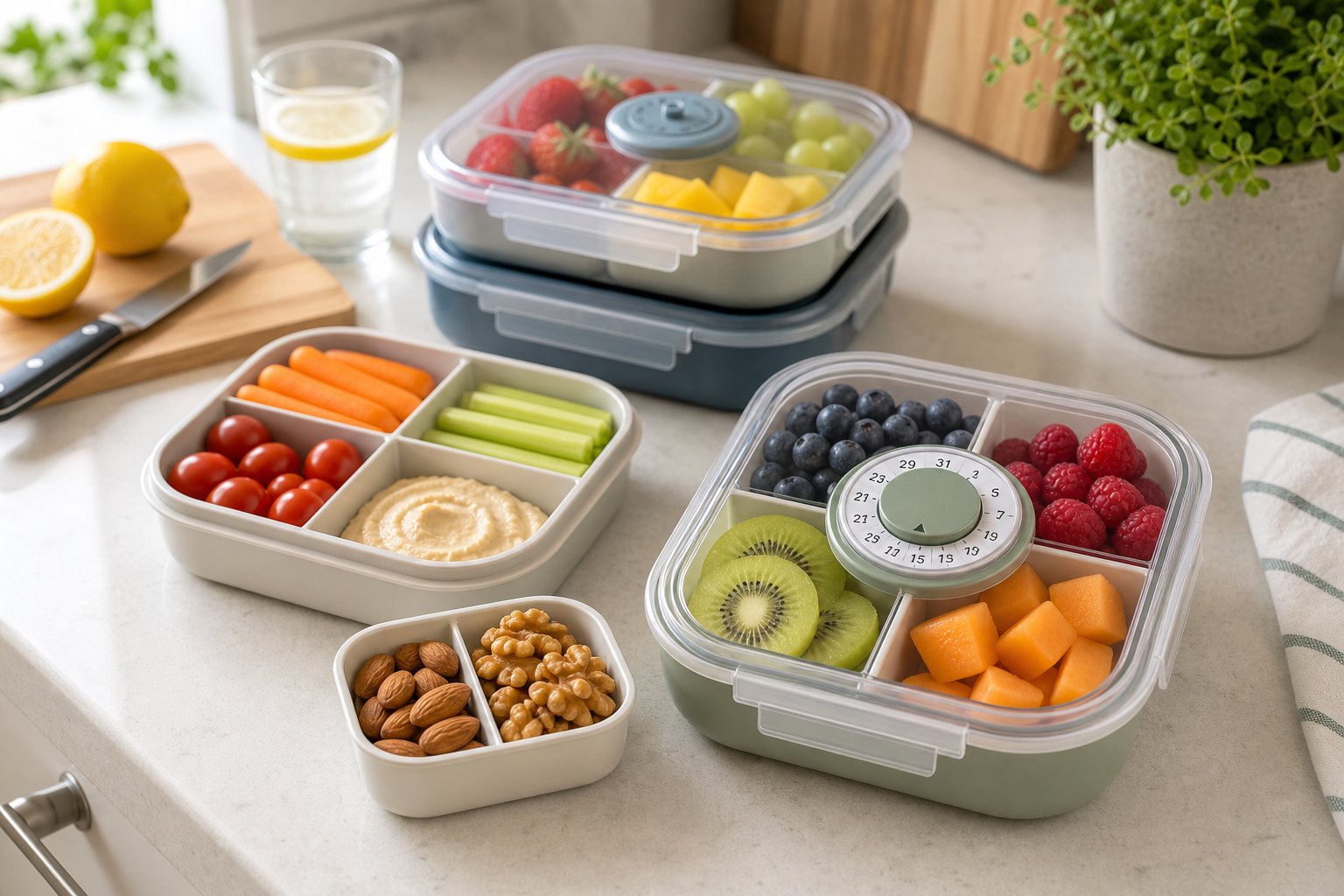 How to Prep a Week of Grab-and-Go Snacks With Removable Compartments and a Date Dial
