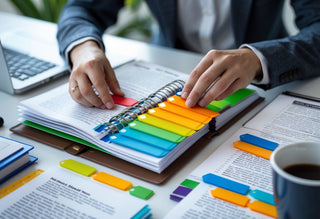Organizing Reference Materials with Color-Coded Tabs