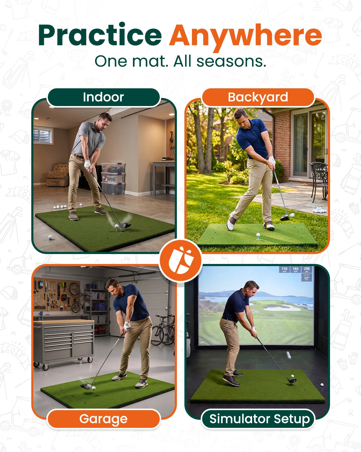 Golf Hitting Mat