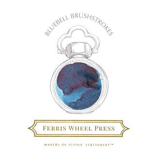 Bluebell Brushstrokes Fountain Pen Inks - 10ml Bottled | Ferris Wheel Press