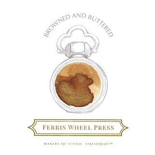 Browned and Buttered Fountain Pen Inks - 10ml Bottled | Ferris Wheel Press