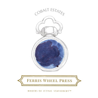 Cobalt Estates Fountain Pen Inks - 10ml Bottled | Ferris Wheel Press