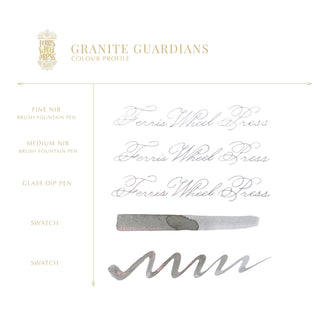Granite Guardians Fountain Pen Inks - 10ml Bottled | Ferris Wheel Press