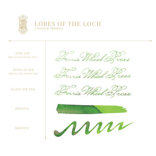 Lores of the Loch Fountain Pen Inks - 10ml Bottled | Ferris Wheel Press