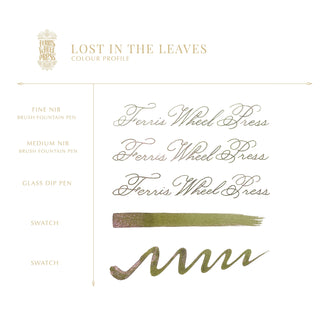 Lost in the Leaves Fountain Pen Inks - 10ml Bottled | Ferris Wheel Press