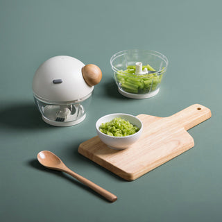 PINMOO Easy Pull Manual Food Processor
