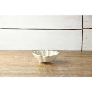 Kaneko Kohyo - Side Dish Bowl - White - Rinka Series - Handcrafted Japanese Mino Ware