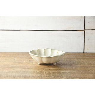 Kaneko Kohyo - Main Dish Bowl - White - Rinka Series - Handcrafted Japanese Mino Ware