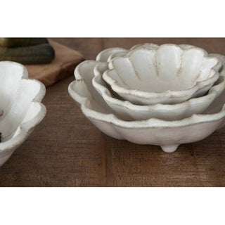 Kaneko Kohyo - Main Dish Bowl - White - Rinka Series - Handcrafted Japanese Mino Ware