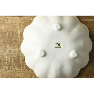 Kaneko Kohyo - Main Dish Bowl - White - Rinka Series - Handcrafted Japanese Mino Ware