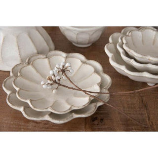 Kaneko Kohyo - Small Plate - White - Rinka Series - Handcrafted Japanese Mino Ware