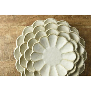 Kaneko Kohyo - Small Plate - White - Rinka Series - Handcrafted Japanese Mino Ware