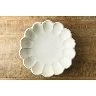 Kaneko Kohyo - Main Dish Bowl - White - Rinka Series - Handcrafted Japanese Mino Ware