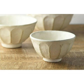Kaneko Kohyo - Rice Bowl - White - Rinka Series - Handcrafted Japanese Mino Ware