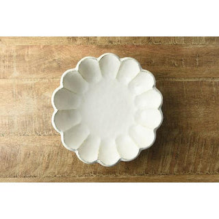 Kaneko Kohyo - Main Dish Bowl - White - Rinka Series - Handcrafted Japanese Mino Ware