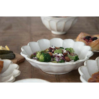 Kaneko Kohyo - Main Dish Bowl - White - Rinka Series - Handcrafted Japanese Mino Ware