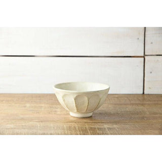 Kaneko Kohyo - Rice Bowl - White - Rinka Series - Handcrafted Japanese Mino Ware