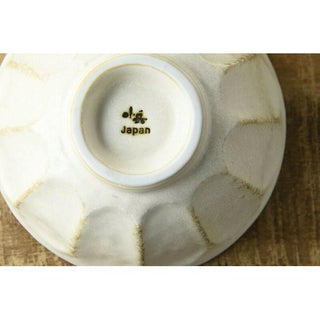 Kaneko Kohyo - Rice Bowl - White - Rinka Series - Handcrafted Japanese Mino Ware