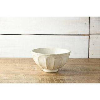 Kaneko Kohyo - Rice Bowl - White - Rinka Series - Handcrafted Japanese Mino Ware