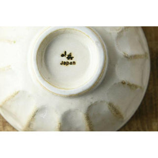 Kaneko Kohyo - Rice Bowl - White - Rinka Series - Handcrafted Japanese Mino Ware