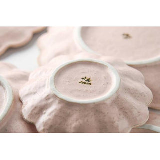 Kaneko Kohyo - Main Plate - Pink - Rinka Series - Handcrafted Japanese Mino Ware