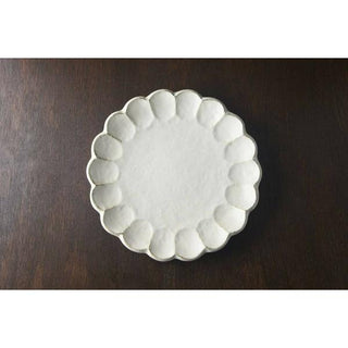 Kaneko Kohyo - Main Plate - White - Rinka Series - Handcrafted Japanese Mino Ware