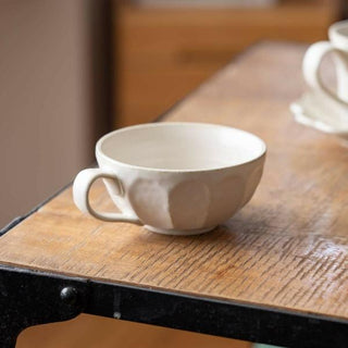Kaneko Kohyo - Mug - White - Rinka Series - Handcrafted Japanese Mino Ware