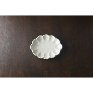 Kaneko Kohyo - Small Plate - White - Rinka Series - Handcrafted Japanese Mino Ware