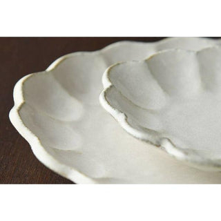 Kaneko Kohyo - Small Plate - White - Rinka Series - Handcrafted Japanese Mino Ware