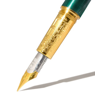 The Joule Fountain Pen - Engravers Teal | Ferris Wheel Press