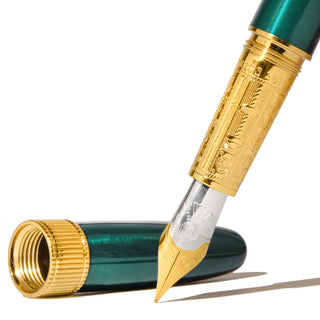The Joule Fountain Pen - Engravers Teal | Ferris Wheel Press