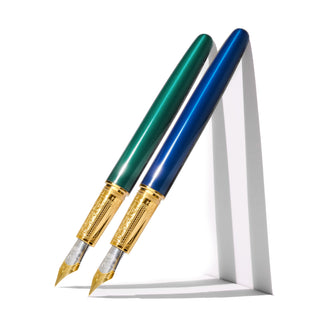The Joule Fountain Pen - Engravers Teal | Ferris Wheel Press