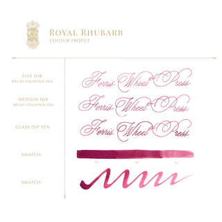 Royal Rhubarb | 38ml Ink | Ferris Wheel Press
