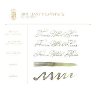 Brilliant Beanstalk Fountain Pen Inks -  20ml Bottled | Ferris Wheel Press