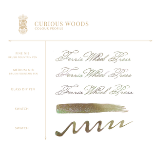 Curious Woods Fountain Pen Inks - 85ml Bottled | Ferris Wheel Press