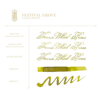 Festival Grove Fountain Pen Inks - 10ml Bottled | Ferris Wheel Press