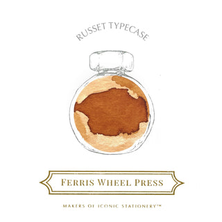 Russet Typecase Fountain Pen Inks - 10ml Bottled | Ferris Wheel Press