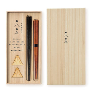 Hyozaemon Couple Chopsticks with Stands Gift Set