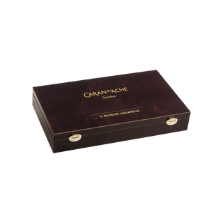 Caran d'Ache Museum Aquarelle Colour Pencil - Wooden Box Set of 76