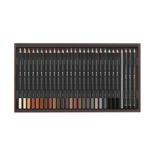 Caran d'Ache Museum Aquarelle Colour Pencil - Wooden Box Set of 76