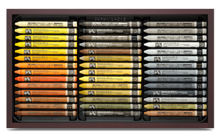Caran d'Ache Neocolor II Water-Soluble Wax Pastel - Wooden Box Set of 84