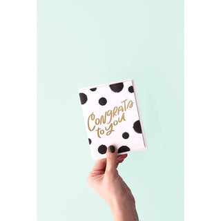 Dahlia Press Congrats To You - Letterpress + Foil Card